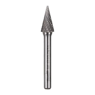 HM-Fräser 6 mm Schaft u. 10 mm Durchmesser Typ M Spitzkegel-Kopf