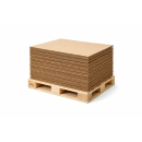 Paletten Zwischenlage Wellpappe 780 x 570 mm Braun| Stabiler Karton Zuschnitt für Palette| BE-Welle (100 Stück)