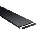 Lignodur Topline LD36 Innenfensterbank schwarz 300 mm inkl. Seitenabschlüsse 1800 mm