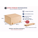 Karton für Autoreifen 680x680x440 mm – FEFCO 0201 Versandkarton, B/E-Welle, braun, extra stabil