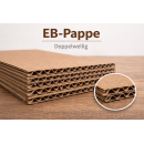 Paletten Zwischenlage Wellpappe 1140 x 780 mm Braun| Stabiler Karton Zuschnitt für Palette| BE-Welle (1 Stück)