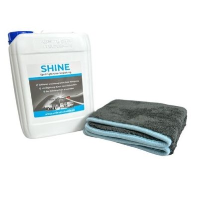 Unikum SHINE Sprühglanzversiegelung 5L Set inkl. Liquid Elements Silverback Trockentuch 40 x 40 cm 1200GSM