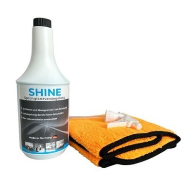 Unikum SHINE Sprühglanzversiegelung 1L Set inkl. Liquid Elements Orange Baby Trockentuch 60 x 40 cm 800GSM
