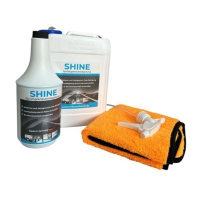 Unikum SHINE Sprühglanzversiegelung 1L + 5L Set inkl. Liquid Elements Orange Baby Trockentuch 60 x 40 cm 800GSM