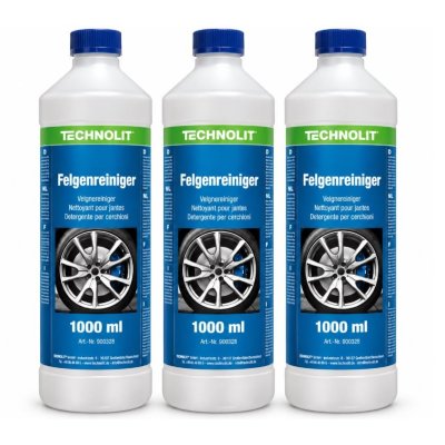 Technolit 3x Felgenreiniger 1 Liter  inkl. Sprühkopf (ehem. Iwetec 3 x Extrem-Bremsstaubentferner)
