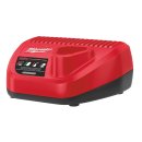 Aktion Milwaukee C12C Ladegerät + M12B2 2Ah Akku + Gratis Bandmaß