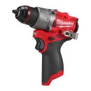 Sommer Aktion M12FPD2 FUEL™ Akku-Kompakt-Schlagbohrschrauber + 2x 2Ah M12B2 Akkus + Ladegerät + Gratis Zubehör Alu Wasserwaage Maßband Schnittschutzhandschuhe