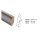 Dekorleiste Elegant Samurai Tennoeiche polargrau 58 x19 mm 2400mm
