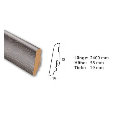 Dekorleiste Elegant Samurai Tennoeiche select 58 x19 mm 2400mm