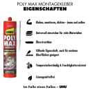 UHU PolyMax Montagekleber Sofort Power weiss 440 g