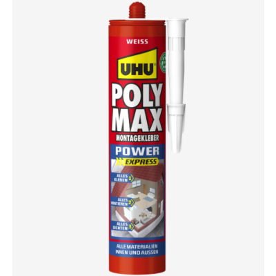 UHU PolyMax Montagekleber Power weiß 425 g
