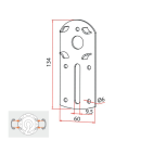 Cherubini Motorlager 134 x 60 mm