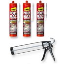 UHU PolyMax Vorteilsset | Sofort Power 440 g weiß |  inkl. Kartuschenpresse | Verschiedene Ausführungen