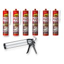UHU PolyMax Vorteilsset | Sofort Power 440 g weiß |  inkl. Kartuschenpresse | Verschiedene Ausführungen