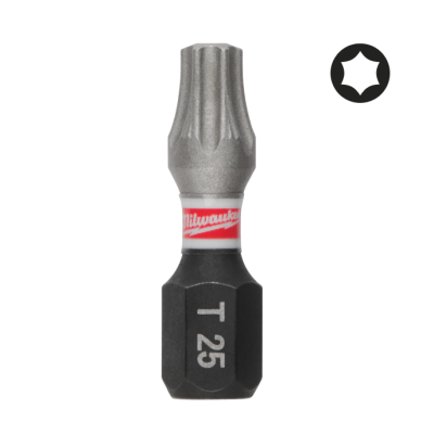 Milwaukee SHOCKWAVE™ schlagfeste Schrauberbits TX25 | 25 mm | 3 Stück