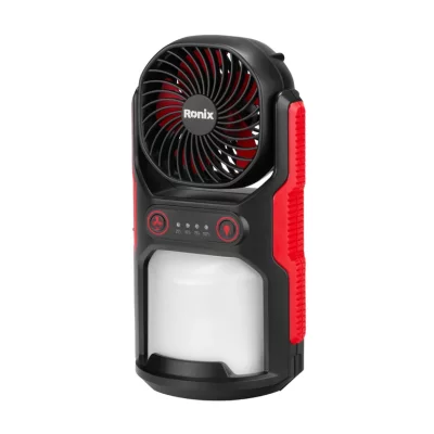 Ronix Tools LED Spotlight mit Doppelventilator | 500 lm | USB-C | 2-in-1 Campinglampe & Ventilator