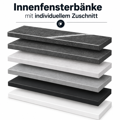 Kunststoff-Fensterbank LD 36 - für den Innenbereich | ansprechende, moderne Dekore | robust & pflegeleicht