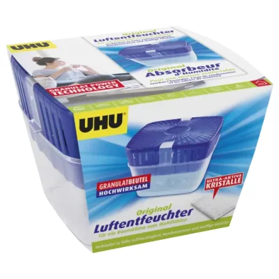 UHU Luftentfeuchter Original 450 g | Luftentfeuchter gegen Feuchtigkeit & Kondensation | 450 g