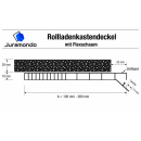 Rollladenkastendeckel mit Flex-Schaum weiß 260mm 1600mm