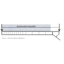 Rollladenkastendeckel mit Flex-Schaum weiß 220mm 1800mm