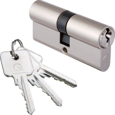 greenteQ Profil-Doppelzylinder SX 100 GF 50/50 mit 3 Schlüsseln vs