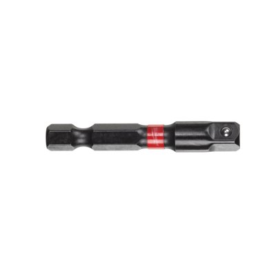 Milwaukee 1/4" Sechskant auf 1/4" Vierkant Steckschlüsseleinsatz SHOCKWAVE 50 mm