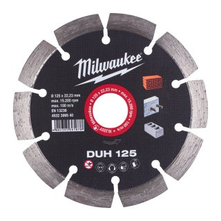 Milwaukee f&uuml;r harte Materialien Diamanttrennscheibe DUH 125 mm