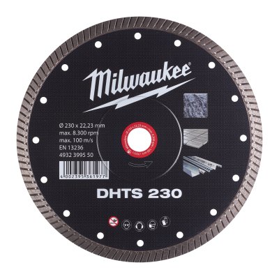 Diamanttrennscheibe DHTS 230 mm Hart, dünn, geschlossen