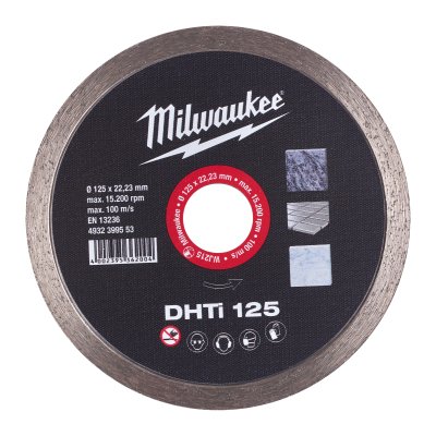 Diamanttrennscheibe DHTi 125 mm Keramik u. Naturstein, geschlossen