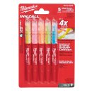 INKZALL Leuchtmarker Set 5-teilig blau, grün, gelb,...