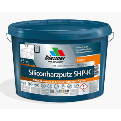 Diessner Siliconharzputz in Kratzputzstruktur SHP-K 3,0 mm 25 KG