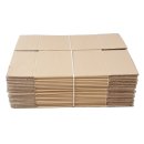 Versandkarton 250×250×200 mm | FEFCO 0201 | 1-wellig | B-Welle | braun
